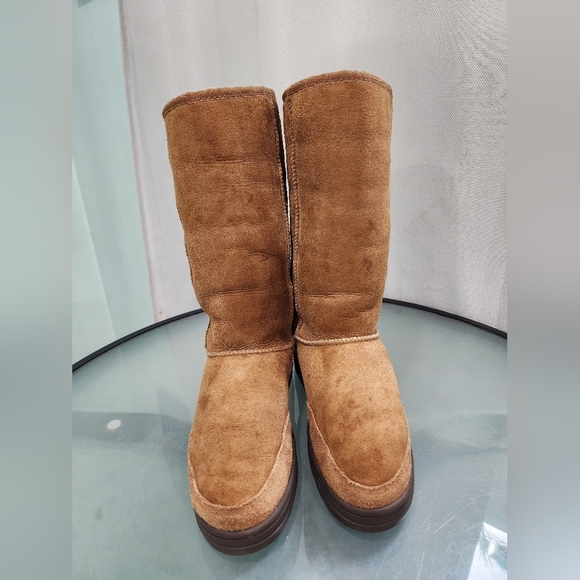 UGG Ultimate Tall Braid Boot Women Size 7 W - Picture 8 of 13